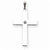 14k White Gold .02ct. Diamond Cross pendant, Fine Pendants for Necklace