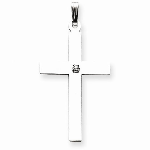 14k White Gold .03ct. Diamond Cross Pendant, Pendants for Necklace