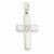 14k White Gold .01ct Diamond Heart Cross pendant, Pendants for Necklace