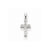 14k White Gold Diamond Latin Cross pendant, Adorable Pendants for Necklace