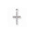 14k White Gold Diamond Latin Cross pendant, Dazzling Pendants for Necklace
