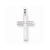 14k White Gold Solid Cross Pendant, Classy Pendants for Necklace