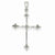 14k White Gold Diamond Cross Pendant, Pendants for Necklace