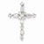 14k White Gold Diamond Cross Pendant, Pretty Pendants for Necklace