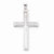 14k White Gold Solid Cross Pendant, Lovely Pendants for Necklace