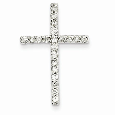14k White Gold Diamond Cross pendant, Adorable Pendants for Necklace