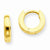 14k Yellow Gold Polished Hinged Earrings