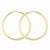14k Yellow Gold 1.5mm Polished Round Endless Hoop Earrings