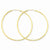 14k Yellow Gold 1.5mm Polished Round Endless Hoop Earrings