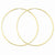 14k Yellow Gold 1.5mm Polished Round Endless Hoop Earrings
