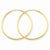 14k Yellow Gold 1.25mm Endless Hoop Earring, Jewelry Earrings