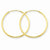 14k Yellow Gold 1.25mm Endless Hoop Earring, Jewelry Earrings