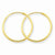 14k Yellow Gold 1.25mm Endless Hoop Earring, Jewelry Earrings