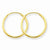 14k Yellow Gold 1.25mm Endless Hoop Earring, Jewelry Earrings