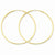 14k Yellow Gold 1.25mm Endless Hoop Earring, Jewelry Earrings
