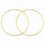 14k Yellow Gold 1.25mm Endless Hoop Earring, Jewelry Earrings