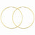 14k Yellow Gold 1.25mm Endless Hoop Earring, Jewelry Earrings