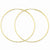 14k Yellow Gold 1.25mm Endless Hoop Earring, Jewelry Earrings