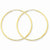 14k Yellow Gold 1.25mm Diamond-cut Endless Hoop Earring, Jewelry Earrings