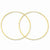 14k Yellow Gold 1.25mm Diamond-cut Endless Hoop Earring, Jewelry Earrings