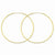 14k Yellow Gold 1.25mm Diamond-cut Endless Hoop Earring, Jewelry Earrings