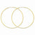 14k Yellow Gold 1.25mm Diamond-cut Endless Hoop Earring, Jewelry Earrings