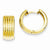 14k Yellow Gold Polished Fancy Hinged Hoop Earrings
