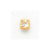14k Yellow Gold Square CZ Earrings