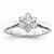 14k White Gold Diamond Engagement Ring