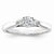 14k White Gold Diamond Engagement Ring