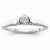 14k White Gold Diamond Engagement Ring