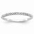 14k White Gold Diamond Wedding Band