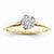 14k Yellow Gold Diamond Engagement Ring