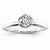 14k White Gold Diamond Engagement Ring