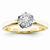 14k Yellow Gold Diamond Engagement Ring