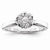 14k White Gold Diamond Engagement Ring