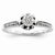 14k White Gold Diamond Engagement Ring