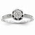 14k White Gold Diamond Engagement Ring