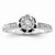 14k White Gold Diamond Engagement Ring