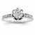 14k White Gold Diamond Engagement Ring