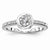 14k White Gold Diamond Engagement Ring
