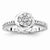 14k White Gold Diamond Engagement Ring