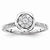 14k White Gold Diamond Engagement Ring