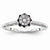 14k White Gold Diamond Engagement Ring