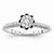 14k White Gold Diamond Engagement Ring