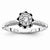 14k White Gold Diamond Engagement Ring