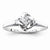 14k White Gold Diamond Engagement Ring