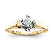 14k Yellow Gold Diamond Engagement Ring
