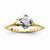 14k Yellow Gold Diamond Engagement Ring