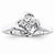 14k White Gold Diamond Engagement Ring